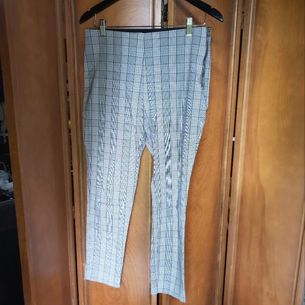 Stretchy plaid pants